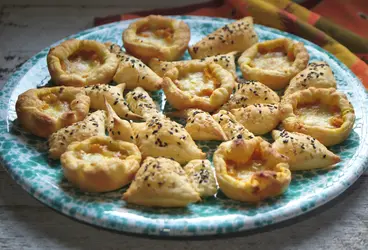 Cestini di pasta sfoglia alla zucca