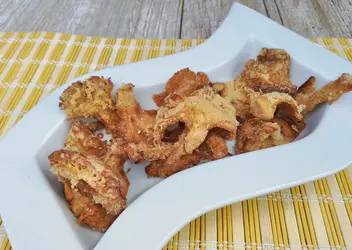 Funghi galletti fritti