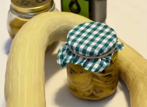 Zucca trombetta di Albenga sott'olio