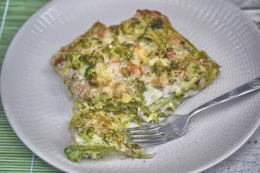 Lasagne verdi con broccoli salsiccia e ciuìga