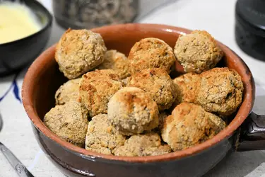 Polpettine di legumi e cereali in air fryer