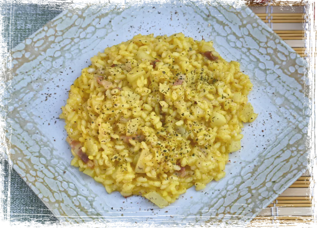 Risotto con le rape allo zafferano