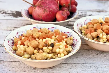 Fregola con ceci e carote