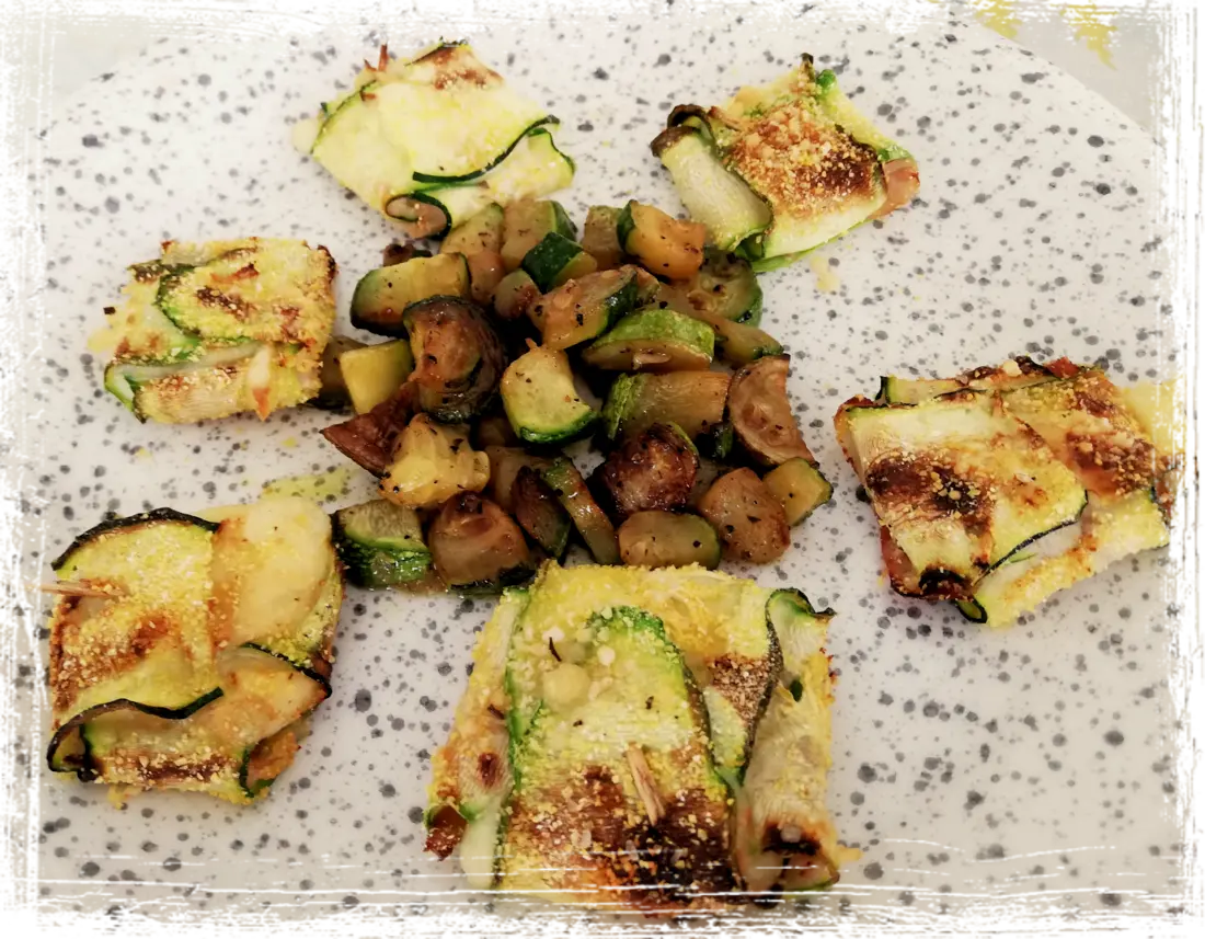 Involtini di zucchina in air fryer